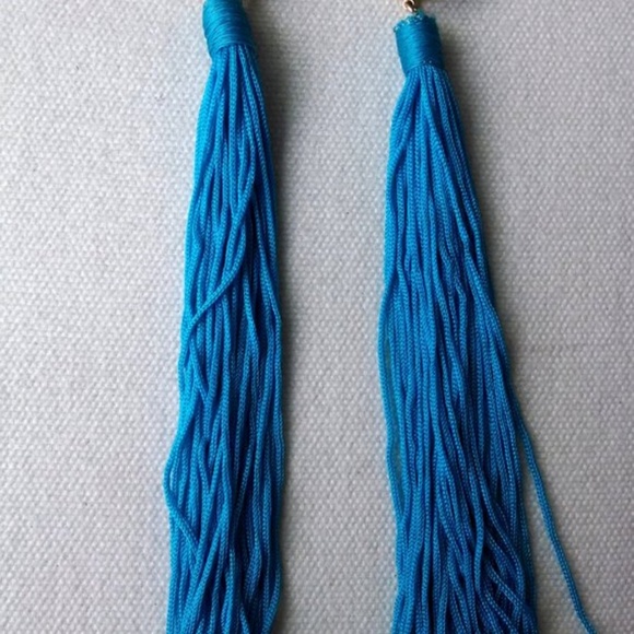 Dara Ettinger MARISSA Turquoise Tassels Earrings - Picture 4 of 5
